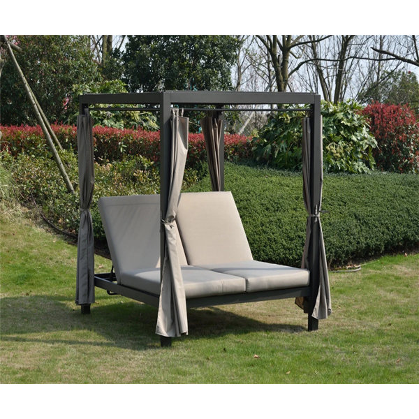 Arlmont & Co. Chryl 74'' Long Reclining Double Chaise Wayfair Canada